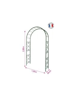 Produits De Jardin -Produits De Jardin arche romantique coloris vert sapin ou fer vieilli 4