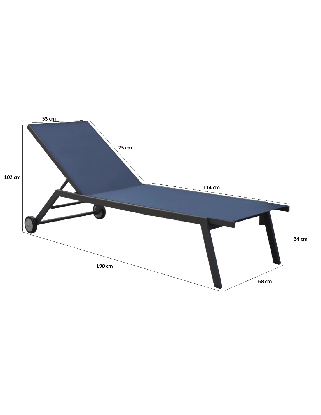 Bain De Soleil Florence En Aluminium - Grey / Gris 5 Bain De Soleil Florence En Aluminium - Grey / Gris – Image 3