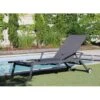 Bain De Soleil Florence Avec Accoudoirs - Aluminium- Graphite / Gris -Produits De Jardin bain de soleil florence avec accoudoirs aluminium et toile tpep 2
