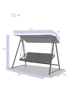 Balancelle De Jardin Soly 3 Places - Acier Effet Bois 12 Balancelle De Jardin Soly 3 Places - Acier Effet Bois -Produits De Jardin balancelle de jardin soly 3 places acier effet bois 4