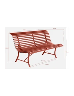 Banc De Jardin Louisiane L.150 Cm - Métal - Citron Givré -Produits De Jardin banc de jardin louisiane l150 cm metal 3