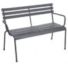 Banc De Jardin Métal Greensboro - Acier époxy - Graphite -Produits De Jardin banc de jardin metal greensboro acier epoxy graphite