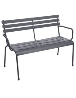 Banc De Jardin Métal Greensboro - Acier époxy - Graphite