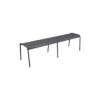Banc Monceau 3/4 Places En Métal -160 Cm - Carbone -Produits De Jardin banc monceau xl 34 places metal 160cm 3