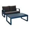 Canapé Antonino 2 Places + Table - Bleu -Produits De Jardin canape antonino 2 places table oceo 1