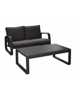 Canapé Antonino 2 Places + Table - Graphite
