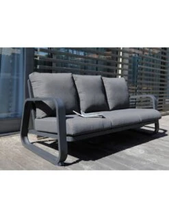 Canapé Antonino 3 Places + Table - Graphite -Produits De Jardin canape antonino 2 places table oceo 7