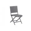 Chaise De Jardin ARA Pliante - Aluminium Et Polyester - Gris -Produits De Jardin chaise de jardin ara pliante aluminium et polyester