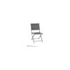Chaise De Jardin AXANT Pliable - Aluminium Et Texaline - Anthracite / Graphite -Produits De Jardin chaise de jardin axant pliable aluminium et texaline anthracite graphite