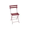 Chaise De Jardin Bistro Pliante En Métal - Ocre Rouge -Produits De Jardin chaise de jardin bistro pliante en metal 12