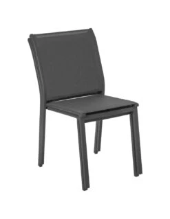 Chaise De Jardin Essentia Empilable - Aluminium Graphite -Produits De Jardin chaise de jardin essentia empilable aluminium graphite 1 2