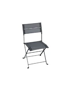 Chaise De Jardin Latitude Pliante - Acier Et Batyline - Bleu Acapulco