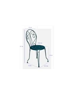 Chaise De Jardin Montmartre - Métal Empilable - Piment