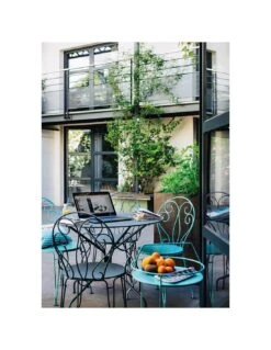 Chaise De Jardin Montmartre - Métal Empilable - Vert Opaline -Produits De Jardin chaise de jardin montmartre metal empilable 8