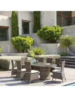 Chaise De Jardin Mooréa - Aluminium Et Résine Tressée - Terre D'ombre -Produits De Jardin chaise de jardin moorea aluminium et resine tressee 7