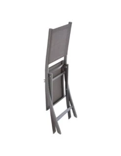 Chaise De Jardin Pliante Essentia Graphite - Aluminium Et Texaline - Graphite / Anthracite -Produits De Jardin chaise de jardin pliante essentia graphite aluminium et texaline graphite anthracite 2