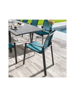 Chaise Empilable Axant Anthracite / Bleu Canard 8 Chaise Empilable Axant Anthracite / Bleu Canard -Produits De Jardin chaise empilable axant anthracite bleu canard 2