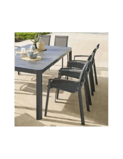 Chaise Empilable Axant Anthracite / Graphite 6 Chaise Empilable Axant Anthracite / Graphite -Produits De Jardin chaise empilable axant anthracite graphite 1