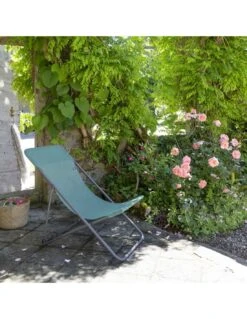 Lafuma Maxi Transat Batyline Chlorophylle -Produits De Jardin chaise longue maxi transat batyline chlorophylle 1 2