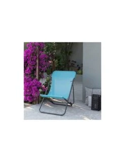 Lafuma Maxi Transat Batyline Lac -Produits De Jardin chaise longue maxi transat batyline lac 1 4