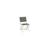 Chaise Pliante Joe Blanc Assise Textilène Taupe - Stern -Produits De Jardin chaise pliante joe blanc assise textilene taupe stern
