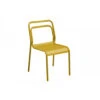 Chaise EOS Empilable En Aluminium - Miel -Produits De Jardin eos chaise empilable alu miel