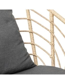 Fauteuil à Bascule Cherone En Acier Et Texaline Graphite -Produits De Jardin fauteuil a bascule cherone en acier et texaline graphite 4