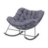 Fauteuil à Bascule Royal Rocking Gris 2 Fauteuil à Bascule Royal Rocking Gris -Produits De Jardin fauteuil a bascule royal rocking gris