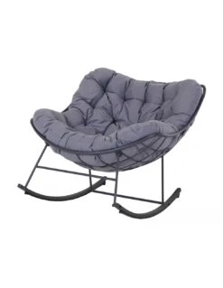 Fauteuil à Bascule Royal Rocking Gris