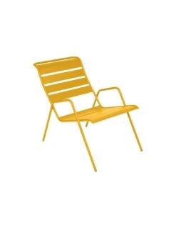 Fauteuil Bas Monceau Empilable En Métal - Vert Opaline