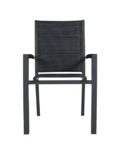 Fauteuil De Jardin Allure Empilable - Aluminium Et Texaline Matelassée - Graphite / Poivre 12 Fauteuil De Jardin Allure Empilable - Aluminium Et Texaline Matelassée - Graphite / Poivre -Produits De Jardin fauteuil de jardin allure empilable aluminium et texaline matelassee graphite poivre 4