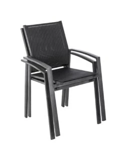Fauteuil De Jardin Axiome En Aluminium Poivre Et Graphite -Produits De Jardin fauteuil de jardin axiome en aluminium poivre et graphite 2