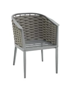 Fauteuil De Jardin Embruns - Aluminium Et Maille Tressée -Produits De Jardin fauteuil de jardin embruns aluminium et maille tressee 3
