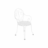 Fauteuil De Jardin Montmartre Empilable En Métal Blanc Coton - Fermob -Produits De Jardin fauteuil de jardin montmartre empilable en metal blanc coton fermob