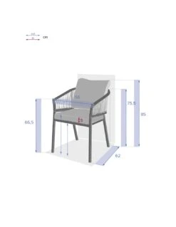 Fauteuil De Jardin Oriengo - Olive Et Graphite -Produits De Jardin fauteuil de jardin oriengo olive et graphite 3