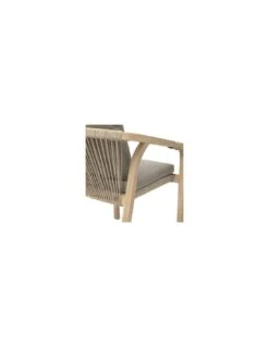 Fauteuil De Jardin Papouasie - Bois D'Acacia Et Coussins Polyester Taupe -Produits De Jardin fauteuil de jardin papouasie bois d acacia et coussins polyester taupe 2