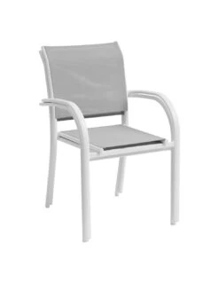 Fauteuil De Jardin Piazza - Aluminium Blanc - Galet / Blanc -Produits De Jardin fauteuil de jardin piazza aluminium blanc galet blanc 1