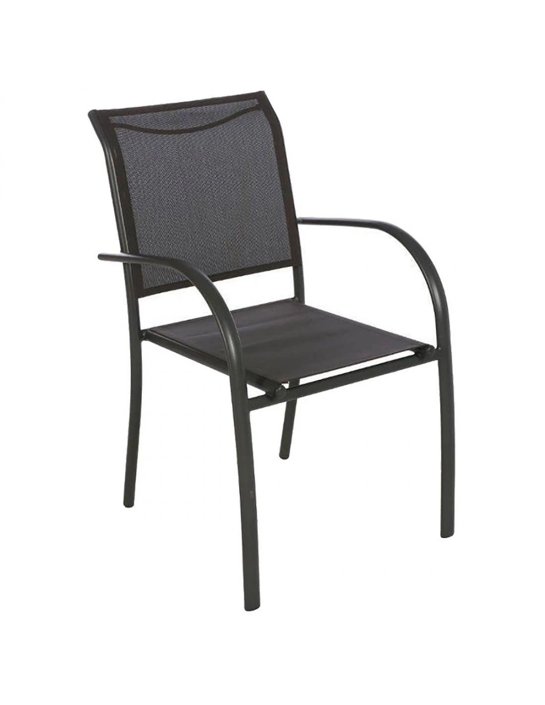 Fauteuil De Jardin Piazza Empilable - Aluminium Graphite - Graphite / Anthracite 3 Fauteuil De Jardin Piazza Empilable - Aluminium Graphite - Graphite / Anthracite