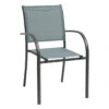 Fauteuil De Jardin Piazza Empilable - Aluminium Graphite - Graphite / Jade -Produits De Jardin fauteuil de jardin piazza empilable aluminium graphite graphite jade