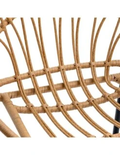 Fauteuil Empilable Lambada - Acier époxy Et Résine Sésame -Produits De Jardin fauteuil empilable lambada acier epoxy et resine sesame 2