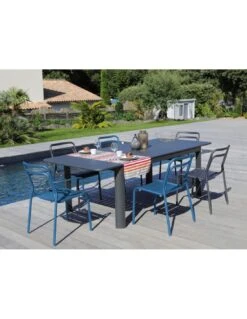 Fauteuil EOS Empilable En Aluminium - Rouge -Produits De Jardin fauteuil eos empilable en aluminium coloris au choix 1