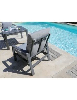 Fauteuil Le Marseille En Aluminium Grey -Produits De Jardin fauteuil le marseille en aluminium grey 1 2
