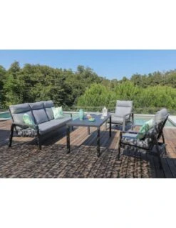 Fauteuil Le Marseille En Aluminium Grey -Produits De Jardin fauteuil le marseille en aluminium grey 1 3