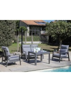 Fauteuil Le Marseille En Aluminium Grey -Produits De Jardin fauteuil le marseille en aluminium grey 1 4