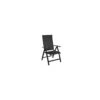 Fauteuil Multipositions ELEGANCE - Aluminium Et TPEP - Graphite / BBM -Produits De Jardin fauteuil multipositions elegance aluminium et tpep