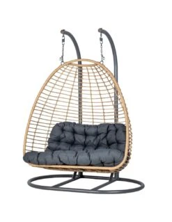 Fauteuil œuf Suspendu AJAR Ardoise 2 Places -Produits De Jardin fauteuil oeuf suspendu ajar ardoise 2 places 1