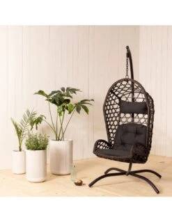 Fauteuil Œuf Suspendu Sellin - Acier Traité Et Résine Synthétique -Produits De Jardin fauteuil oeuf suspendu sellin acier traite et resine synthetique 1