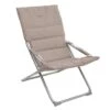 Fauteuil Relax De Jardin MILOS - Assise Matelassée - Taupe 1 Fauteuil Relax De Jardin MILOS - Assise Matelassée - Taupe -Produits De Jardin fauteuil relax de jardin milos assise matelassee taupe