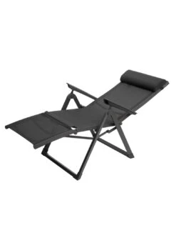 Fauteuil Relax Decima - Inclinable 8 Positions - Graphite / Anthracite -Produits De Jardin fauteuil relax decima inclinable 8 positions graphite anthracite 1 2