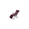 Fauteuil Relax Decima - Inclinable 8 Positions - Graphite / Bordeaux -Produits De Jardin fauteuil relax decima inclinable 8 positions graphite bordeaux